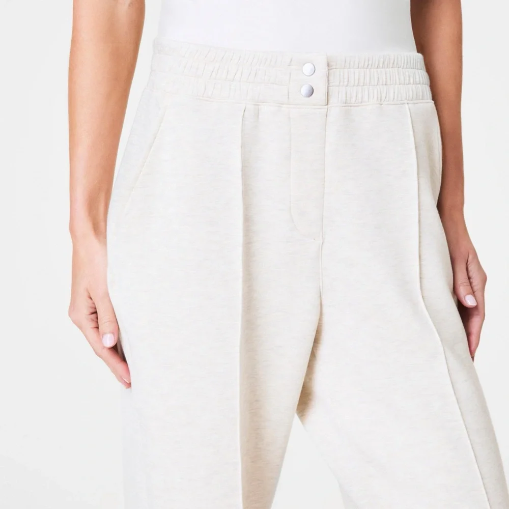 SPANX AIR ESSENTIALS BRUSHED STRAIGHT LEG TRACK PANTS SPRING ATHLEISURE M - Picture 6 of 8